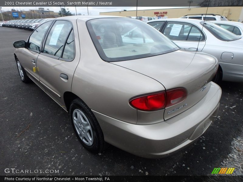 Sandrift Metallic / Neutral 2001 Chevrolet Cavalier LS Sedan