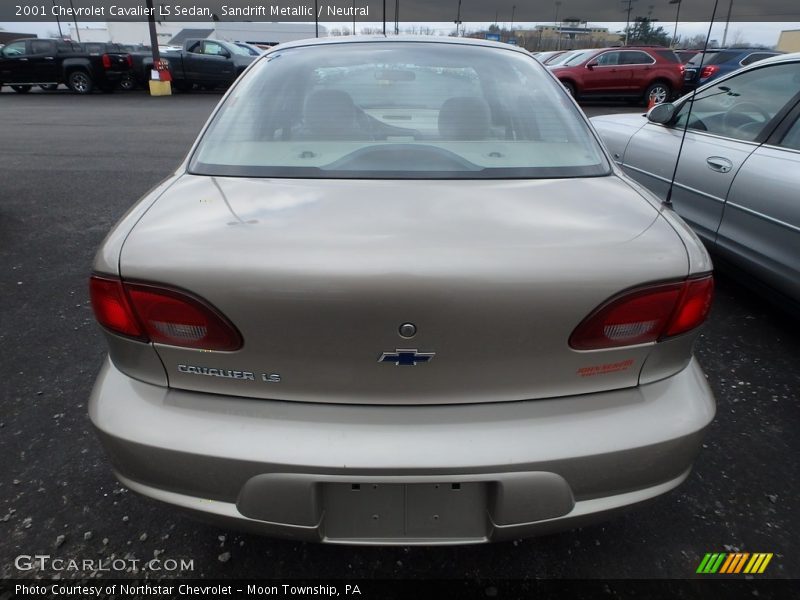 Sandrift Metallic / Neutral 2001 Chevrolet Cavalier LS Sedan