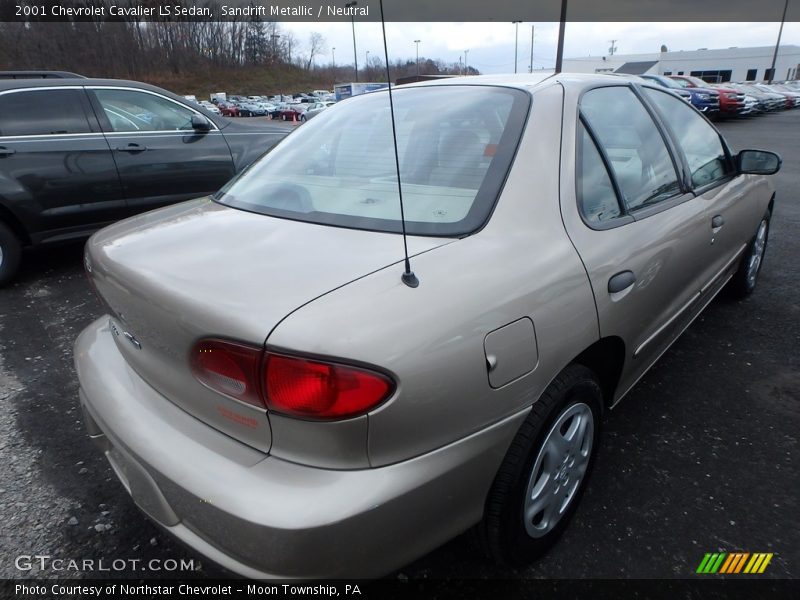 Sandrift Metallic / Neutral 2001 Chevrolet Cavalier LS Sedan