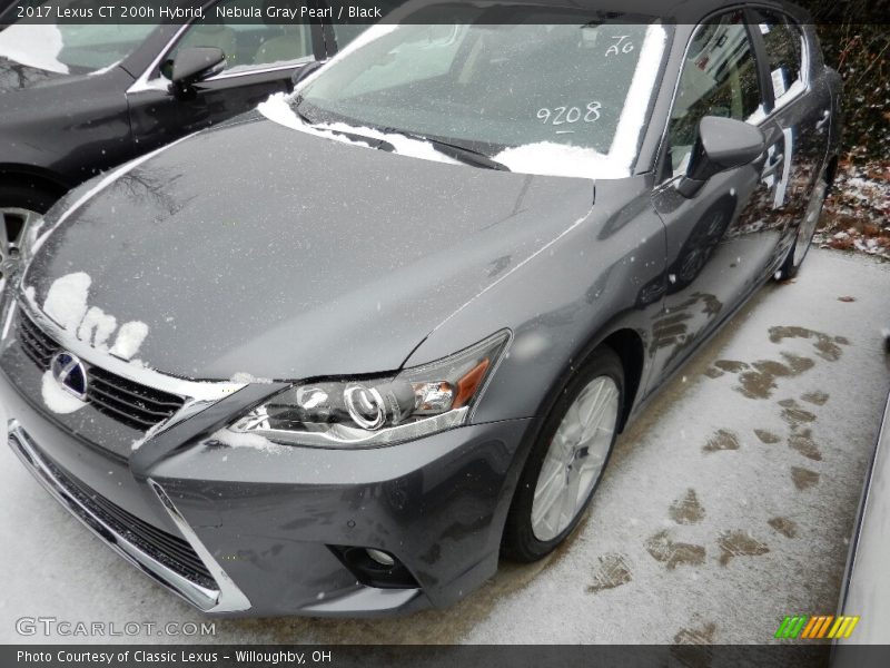 Nebula Gray Pearl / Black 2017 Lexus CT 200h Hybrid