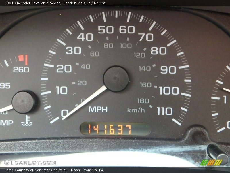 Sandrift Metallic / Neutral 2001 Chevrolet Cavalier LS Sedan