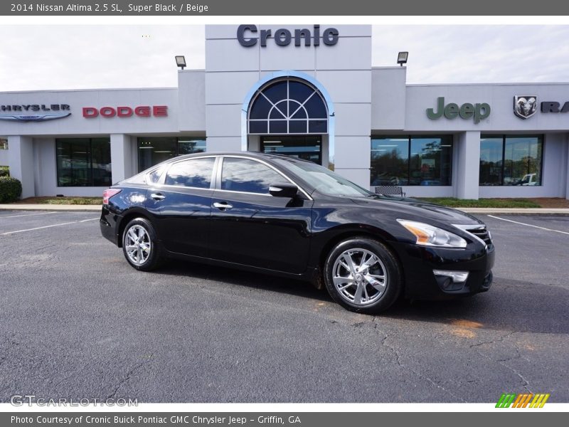 Super Black / Beige 2014 Nissan Altima 2.5 SL