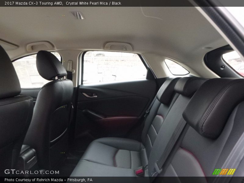 Crystal White Pearl Mica / Black 2017 Mazda CX-3 Touring AWD