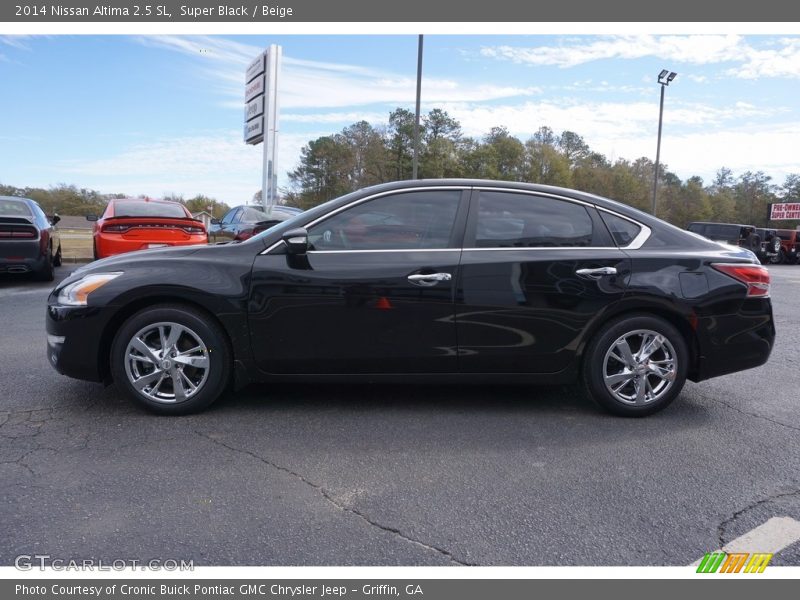 Super Black / Beige 2014 Nissan Altima 2.5 SL