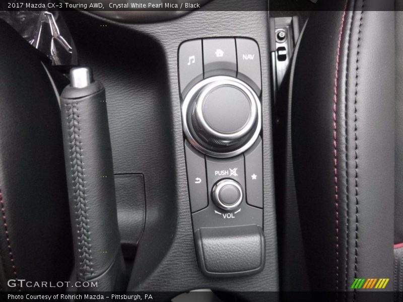 Crystal White Pearl Mica / Black 2017 Mazda CX-3 Touring AWD
