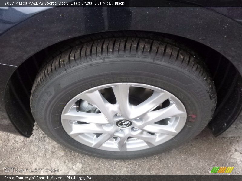 Deep Crystal Blue Mica / Black 2017 Mazda MAZDA3 Sport 5 Door