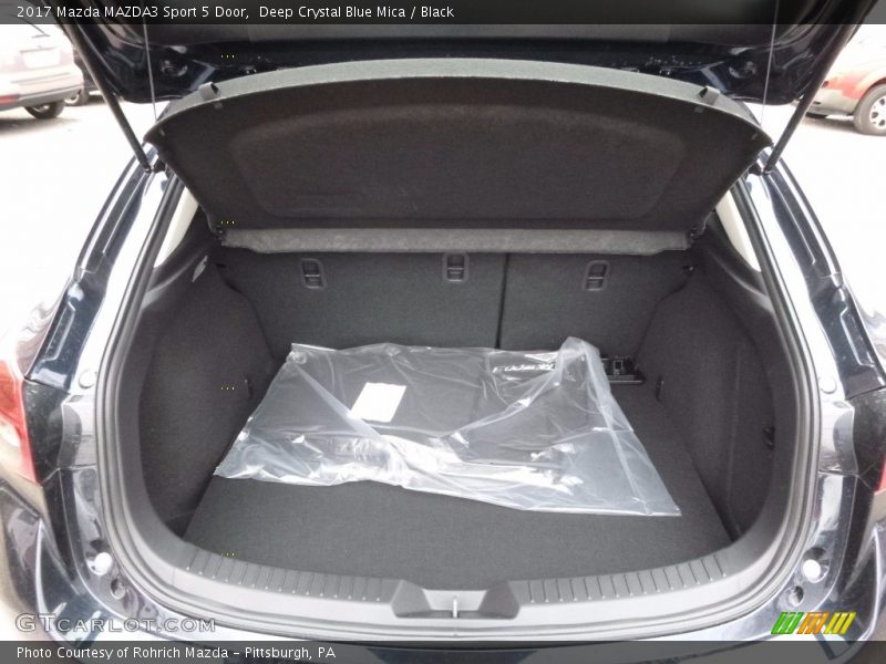 Deep Crystal Blue Mica / Black 2017 Mazda MAZDA3 Sport 5 Door