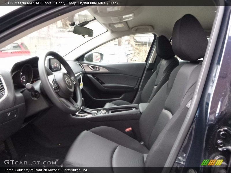 Deep Crystal Blue Mica / Black 2017 Mazda MAZDA3 Sport 5 Door