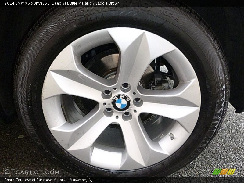 Deep Sea Blue Metallic / Saddle Brown 2014 BMW X6 xDrive35i