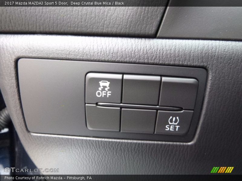 Deep Crystal Blue Mica / Black 2017 Mazda MAZDA3 Sport 5 Door