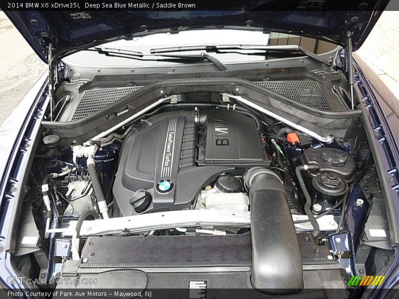 Deep Sea Blue Metallic / Saddle Brown 2014 BMW X6 xDrive35i