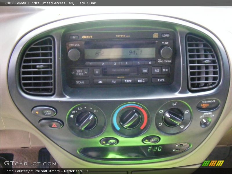Black / Oak 2003 Toyota Tundra Limited Access Cab