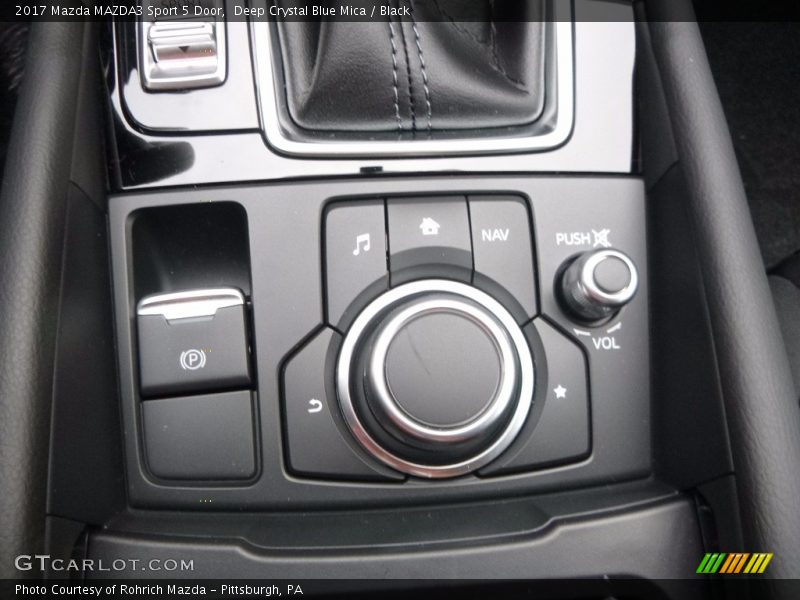 Deep Crystal Blue Mica / Black 2017 Mazda MAZDA3 Sport 5 Door