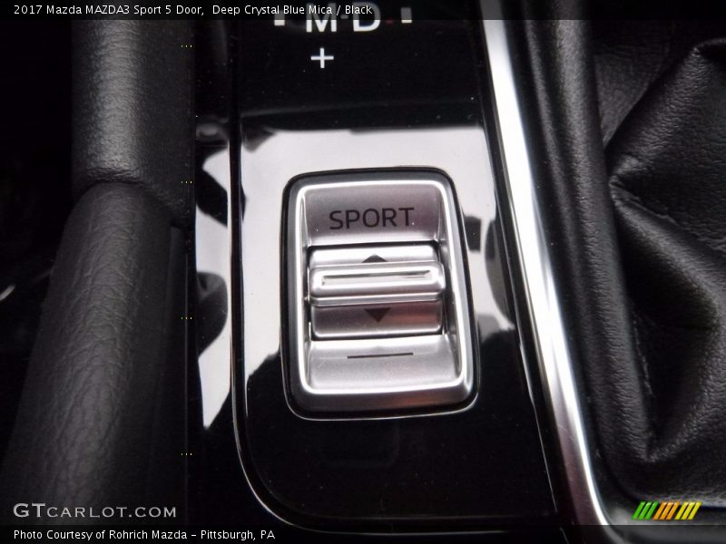 Deep Crystal Blue Mica / Black 2017 Mazda MAZDA3 Sport 5 Door