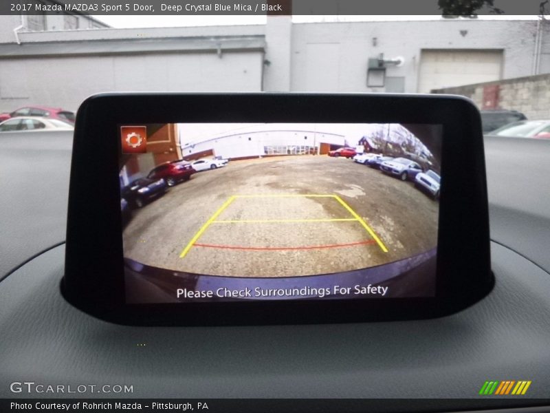 Deep Crystal Blue Mica / Black 2017 Mazda MAZDA3 Sport 5 Door
