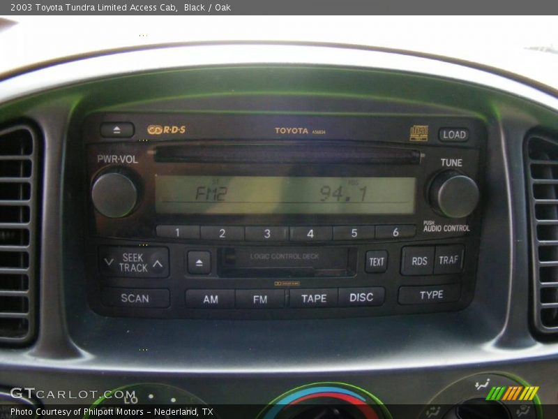 Black / Oak 2003 Toyota Tundra Limited Access Cab