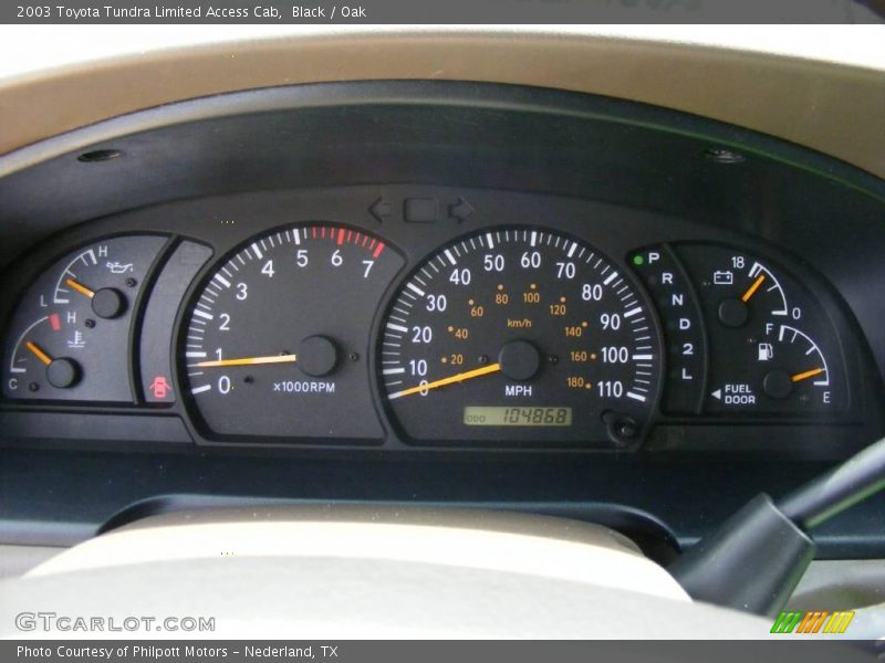 Black / Oak 2003 Toyota Tundra Limited Access Cab