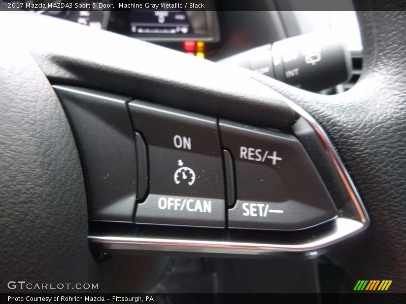 Machine Gray Metallic / Black 2017 Mazda MAZDA3 Sport 5 Door