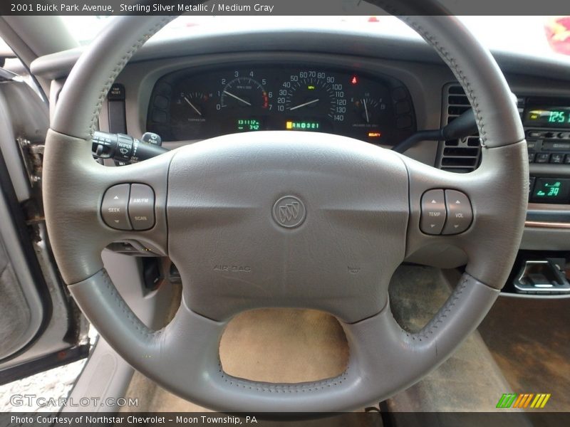 Sterling Silver Metallic / Medium Gray 2001 Buick Park Avenue
