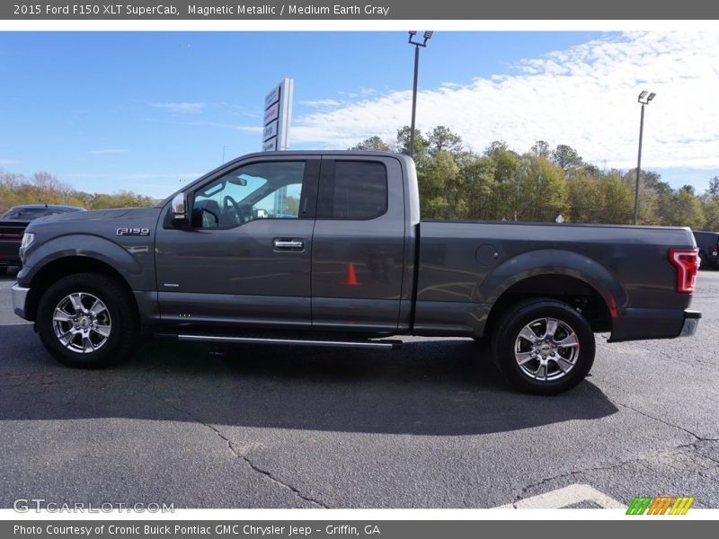 Magnetic Metallic / Medium Earth Gray 2015 Ford F150 XLT SuperCab