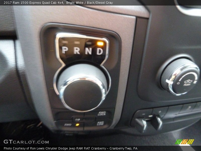 Bright White / Black/Diesel Gray 2017 Ram 1500 Express Quad Cab 4x4