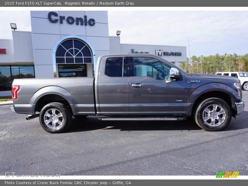 Magnetic Metallic / Medium Earth Gray 2015 Ford F150 XLT SuperCab