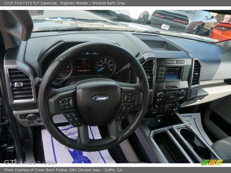 Magnetic Metallic / Medium Earth Gray 2015 Ford F150 XLT SuperCab