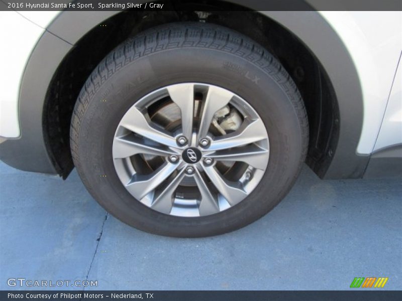 Sparkling Silver / Gray 2016 Hyundai Santa Fe Sport
