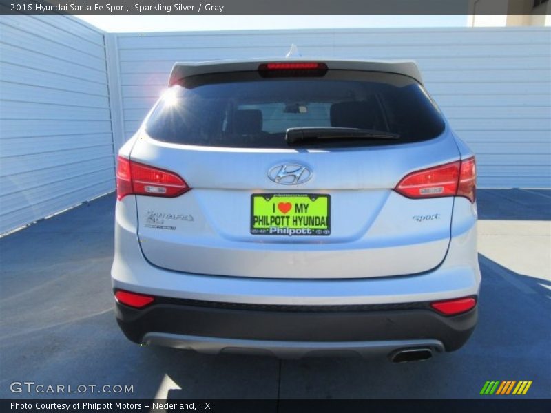 Sparkling Silver / Gray 2016 Hyundai Santa Fe Sport