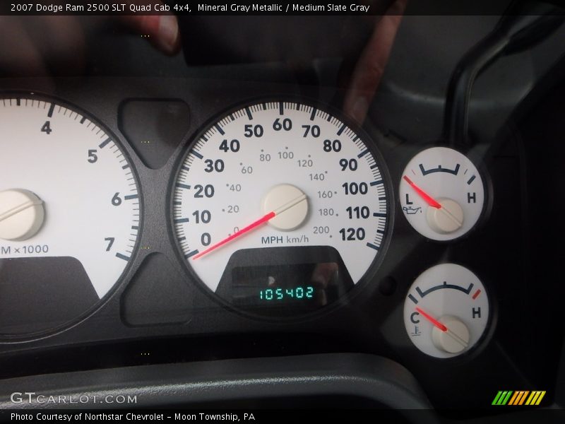 Mineral Gray Metallic / Medium Slate Gray 2007 Dodge Ram 2500 SLT Quad Cab 4x4