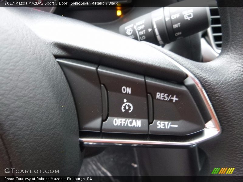 Sonic Silver Metallic / Black 2017 Mazda MAZDA3 Sport 5 Door