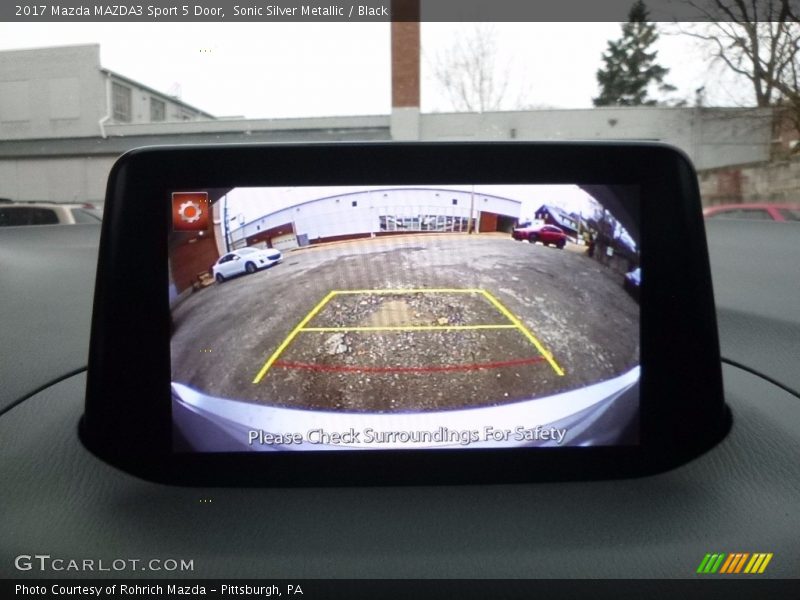 Sonic Silver Metallic / Black 2017 Mazda MAZDA3 Sport 5 Door