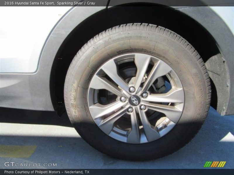 Sparkling Silver / Gray 2016 Hyundai Santa Fe Sport
