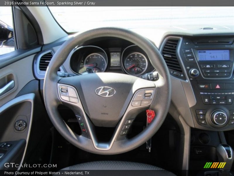 Sparkling Silver / Gray 2016 Hyundai Santa Fe Sport