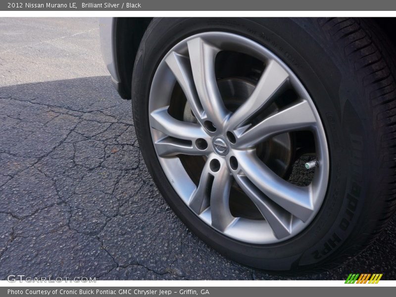 Brilliant Silver / Black 2012 Nissan Murano LE