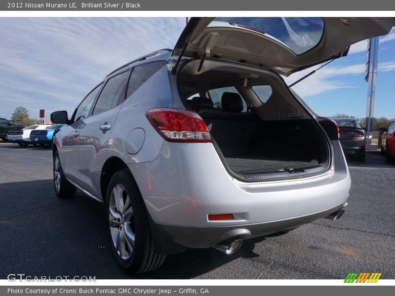 Brilliant Silver / Black 2012 Nissan Murano LE