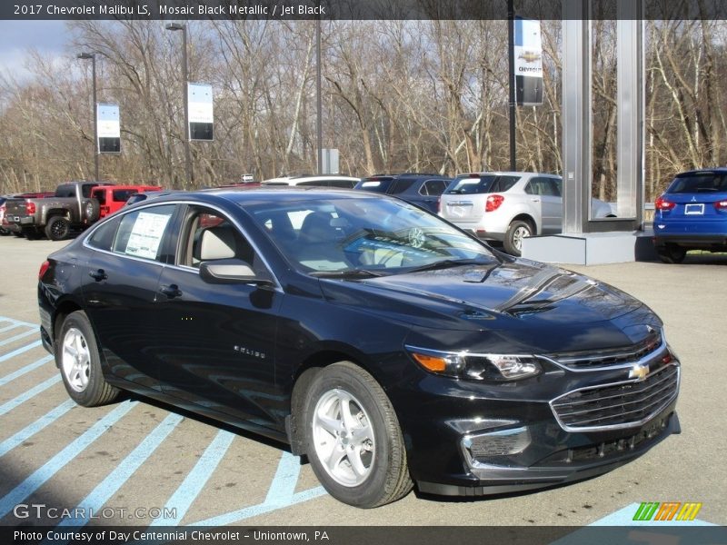 Mosaic Black Metallic / Jet Black 2017 Chevrolet Malibu LS