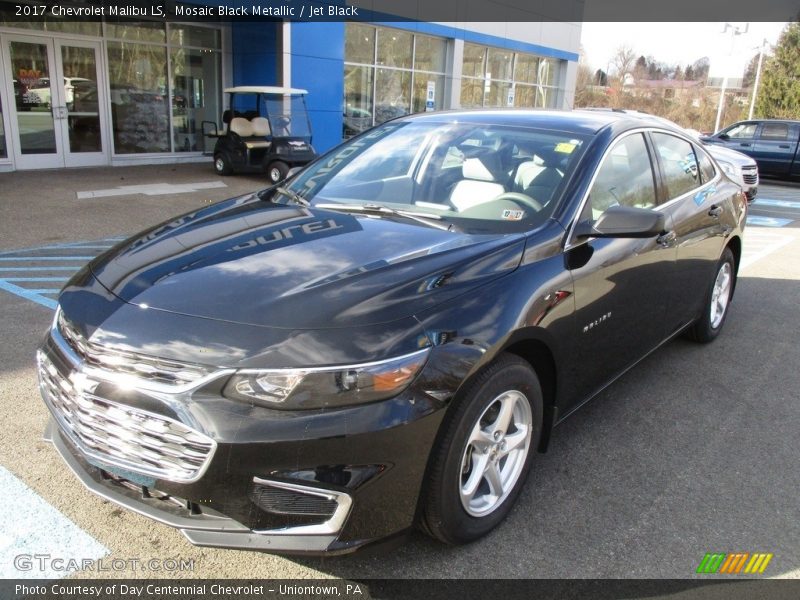 Mosaic Black Metallic / Jet Black 2017 Chevrolet Malibu LS