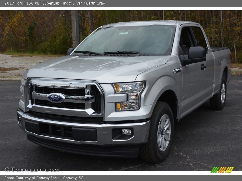 Ingot Silver / Earth Gray 2017 Ford F150 XLT SuperCab