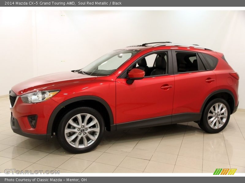 Soul Red Metallic / Black 2014 Mazda CX-5 Grand Touring AWD