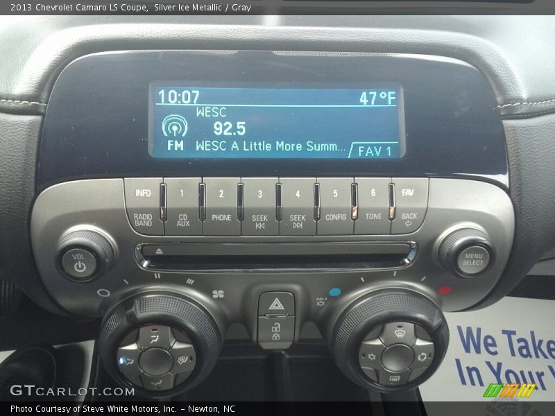 Silver Ice Metallic / Gray 2013 Chevrolet Camaro LS Coupe