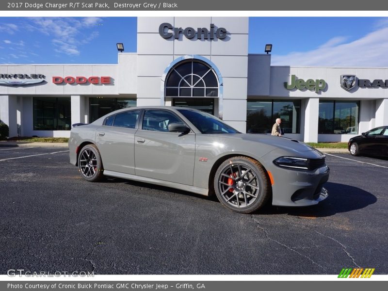 Destroyer Grey / Black 2017 Dodge Charger R/T Scat Pack
