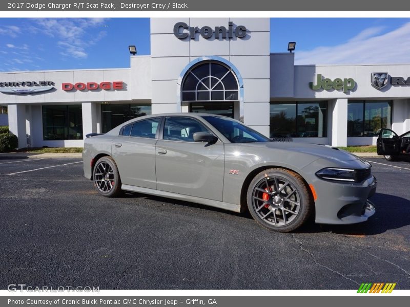 Destroyer Grey / Black 2017 Dodge Charger R/T Scat Pack