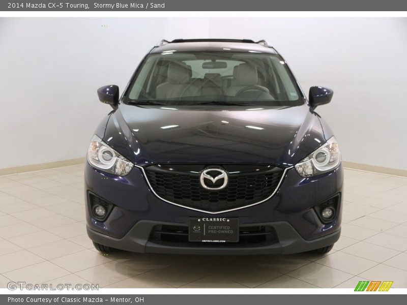 Stormy Blue Mica / Sand 2014 Mazda CX-5 Touring