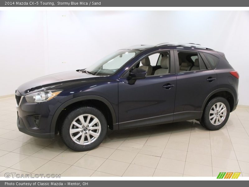 Stormy Blue Mica / Sand 2014 Mazda CX-5 Touring
