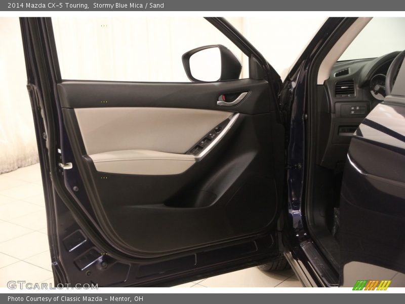 Stormy Blue Mica / Sand 2014 Mazda CX-5 Touring