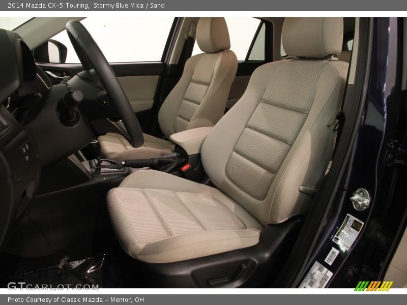 Stormy Blue Mica / Sand 2014 Mazda CX-5 Touring