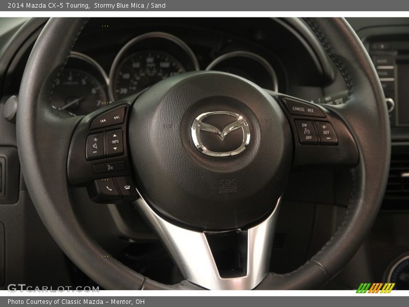 Stormy Blue Mica / Sand 2014 Mazda CX-5 Touring