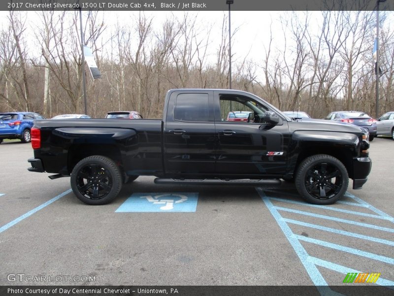 Black / Jet Black 2017 Chevrolet Silverado 1500 LT Double Cab 4x4