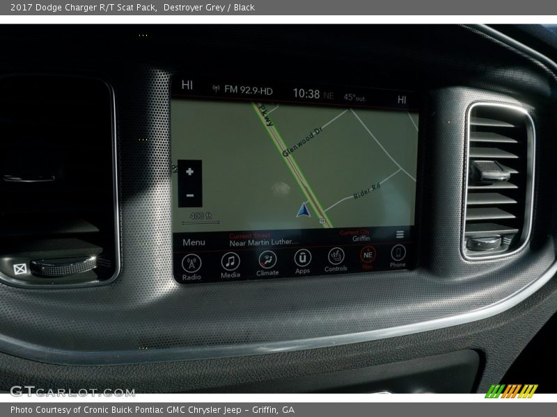 Destroyer Grey / Black 2017 Dodge Charger R/T Scat Pack